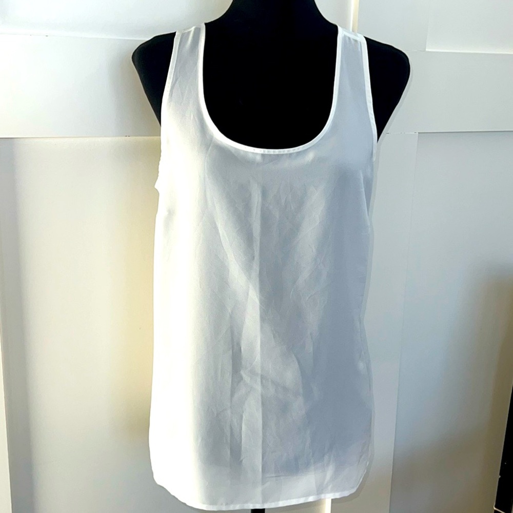 Worthington light cream/white tank/shell
